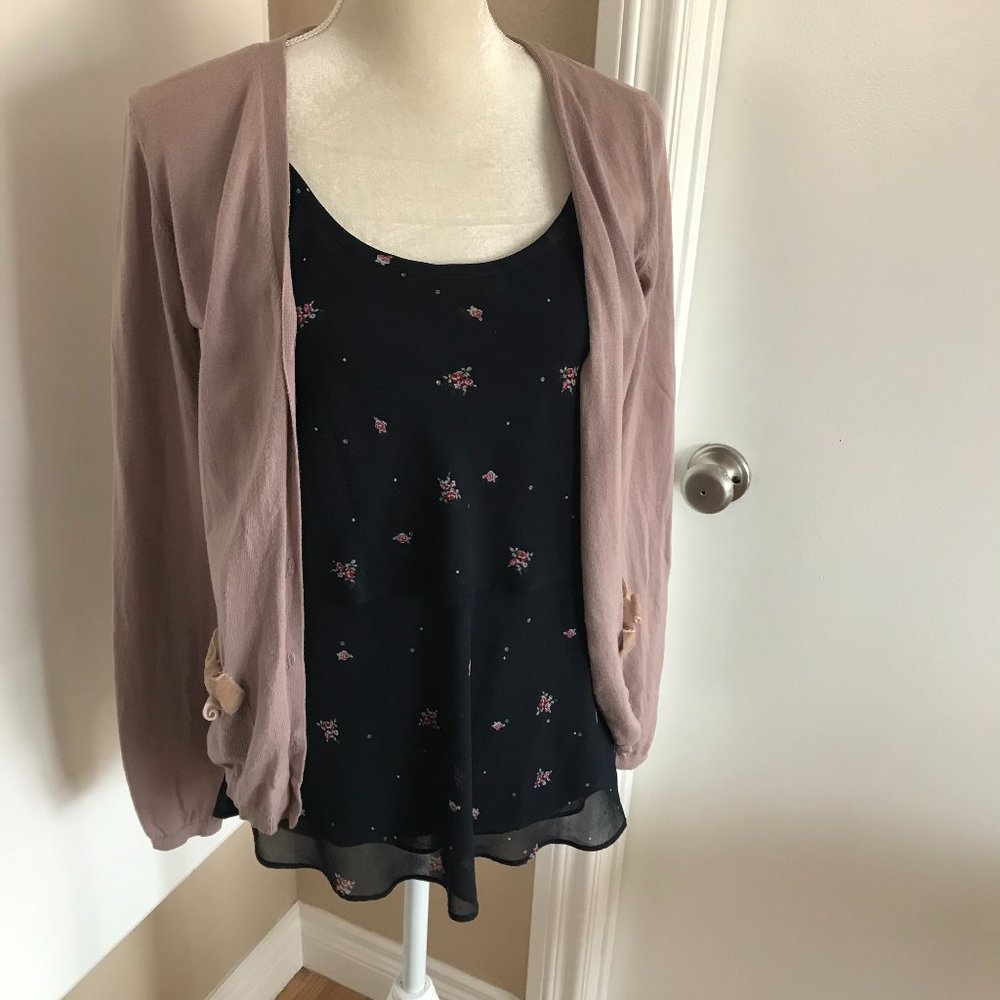 - Cabi Ruffle Layer Tank Floral - Picture 7 of 8